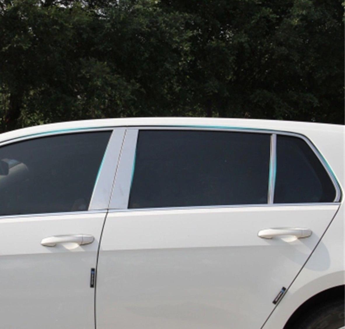 Edelstahl Chrom Säulen Rahmen Leisten Geeignet Für VW Golf 7 MK2 GTI GTD  Club Sport