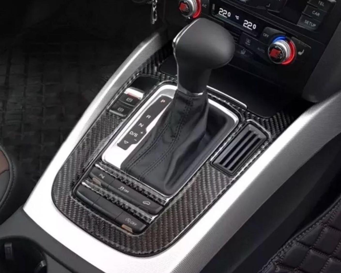 Mittelkonsole Schaltknauf Abdeckung Geeignet Für Audi A4 A5 Q5 Flex Carbon