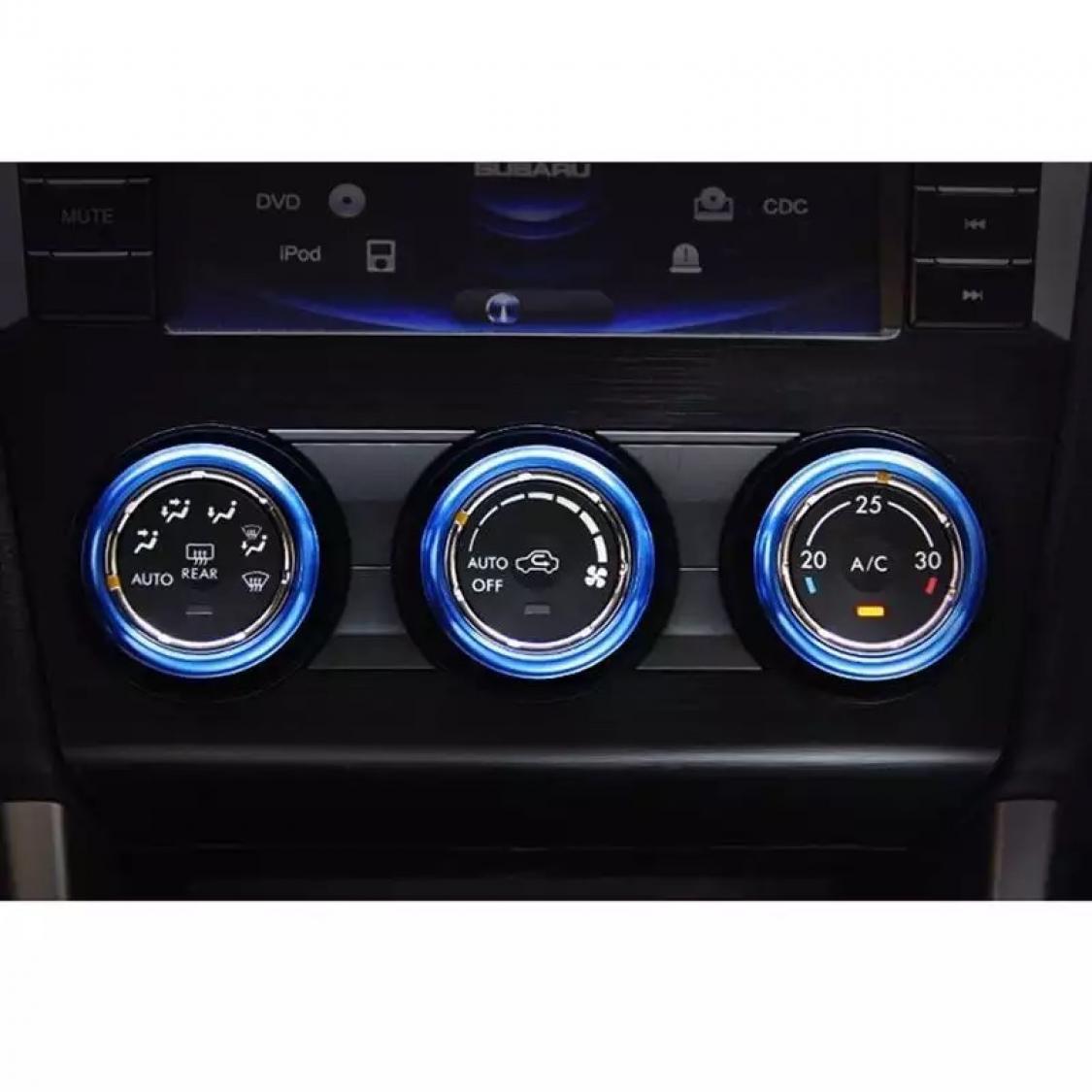 Radio Klima Heizungsregler Schalter Aluringe Geeignet Für Tiguan 2 AD1 T-Roc Aerton Passat B8 Touran Caddy