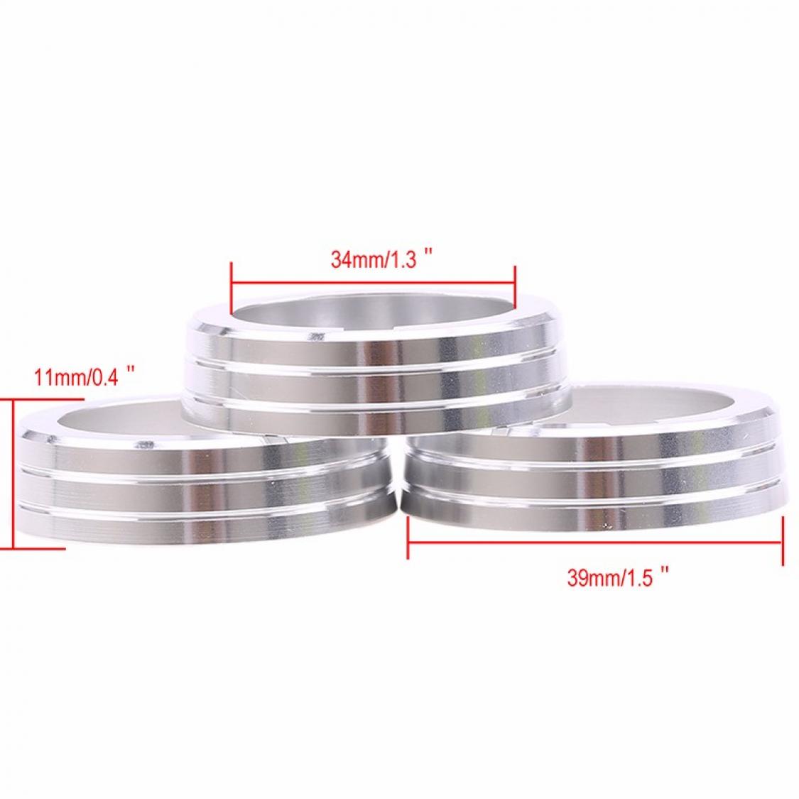 Klima Heizung Aluring Abdeckung Silber Geeignet Für VW Tiguan 2 AD1 Passat Touran T Roc T Cross