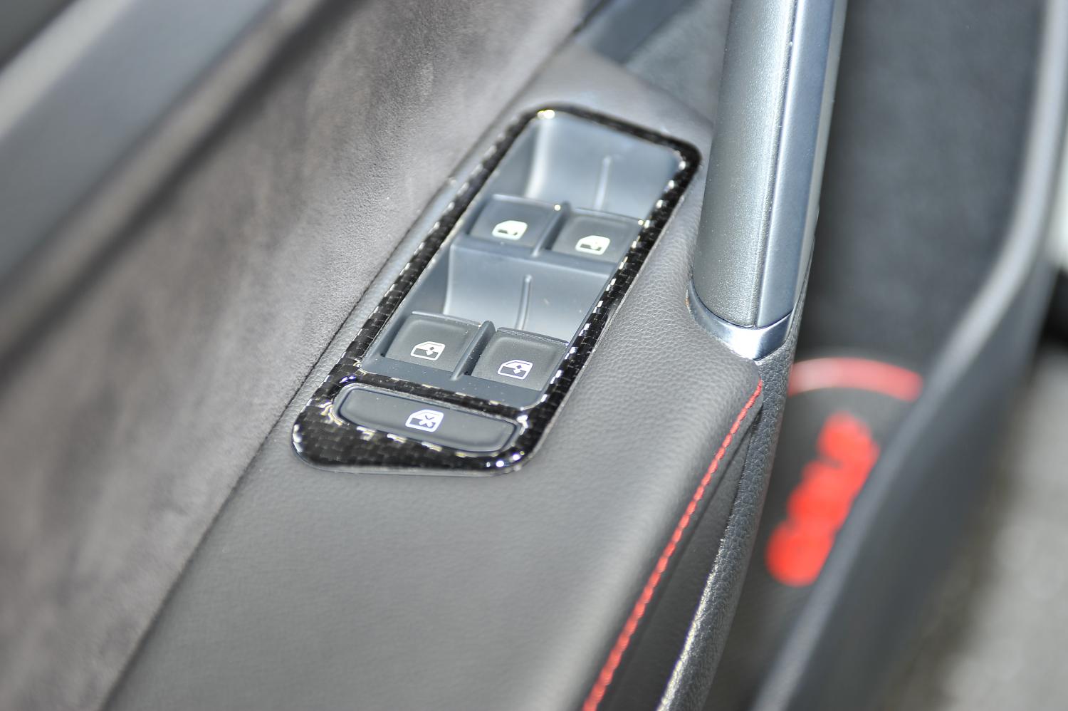 Fensterheber Rahmen Carbon Flex Blende Geeignet Für VW Golf 7 GTI GTD R Club Sport