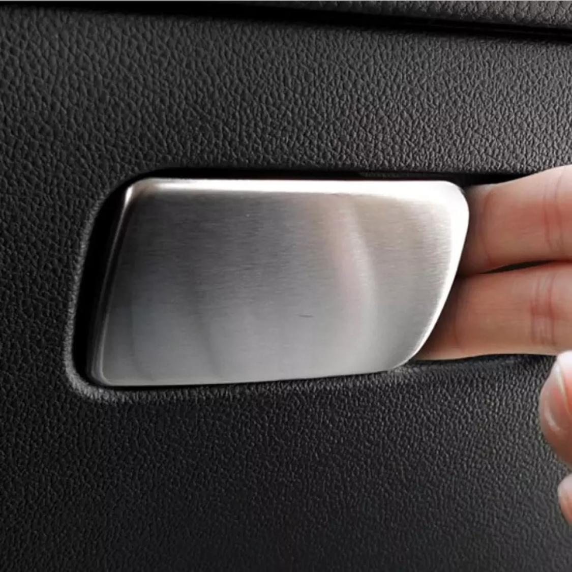 Edelstahl Handschuhfach Schloss Blende Rahmen Geeignet Für VW Golf 7 GTI GTD R Club Sport TDI TSI