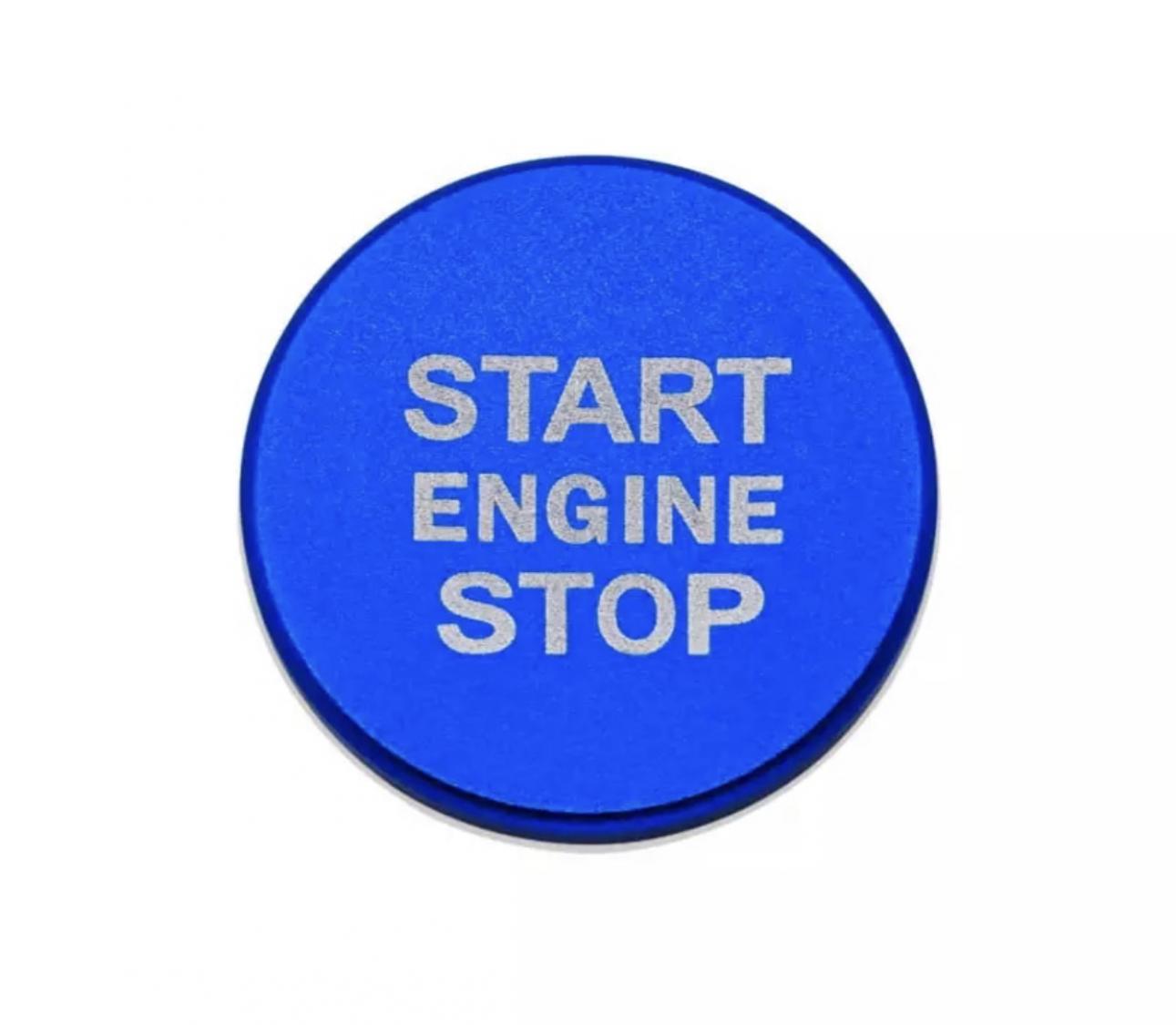 Start Stop Ring Abdeckung Alu Blau Geeignet Für VW Golf 7 Tiguan T-Roc Passat B8 Arteon Caddy