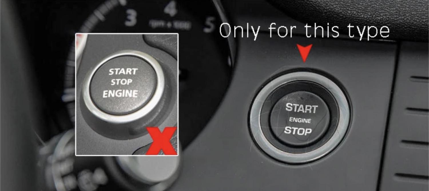 Start Stop Ring Abdeckung Alu Silber Geeignet Für Land Rover Sport Discovery Sport Velar Evoque