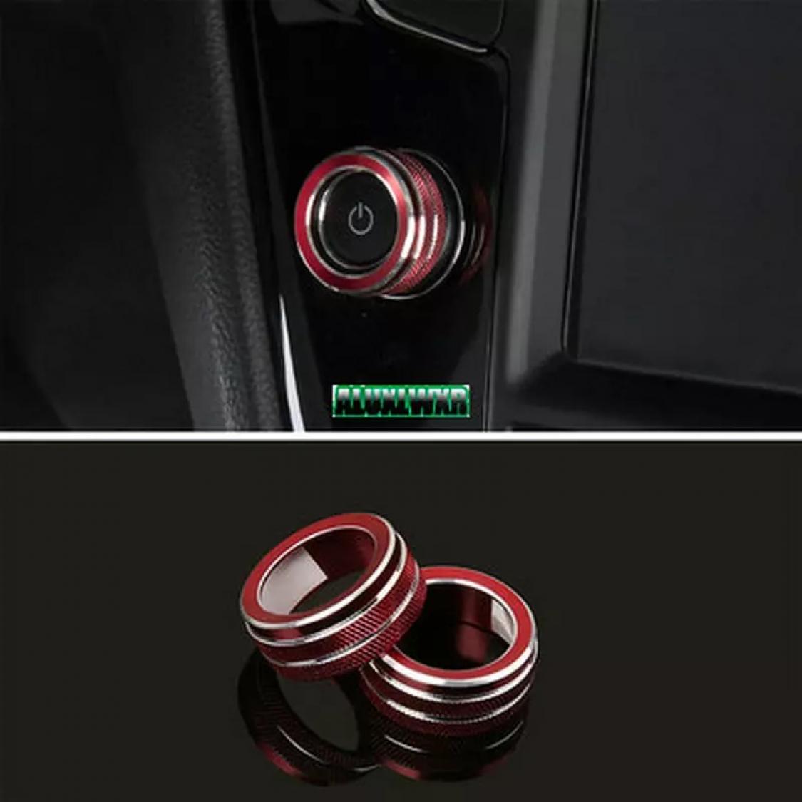 Navi Radio Schalter Alu Ringe Geeignet Für VW Golf 7 Tiguan 2 Passat B8 T-Roc Aerton Touran Caddy Polo