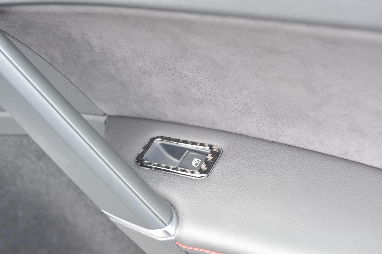 Fensterheber Rahmen Carbon Flex Blende Geeignet Für VW Golf 7 GTI GTD R Club Sport