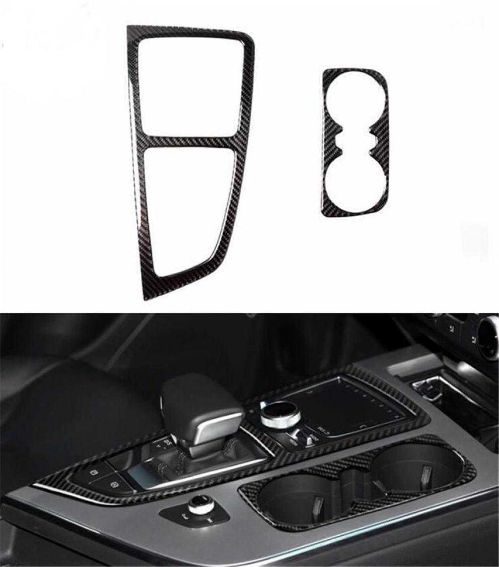 Mittelkonsole Schalttafel Becherhalter Blende Rahmen aus Carbon Flex Geeignet Für Audi Q7 4M