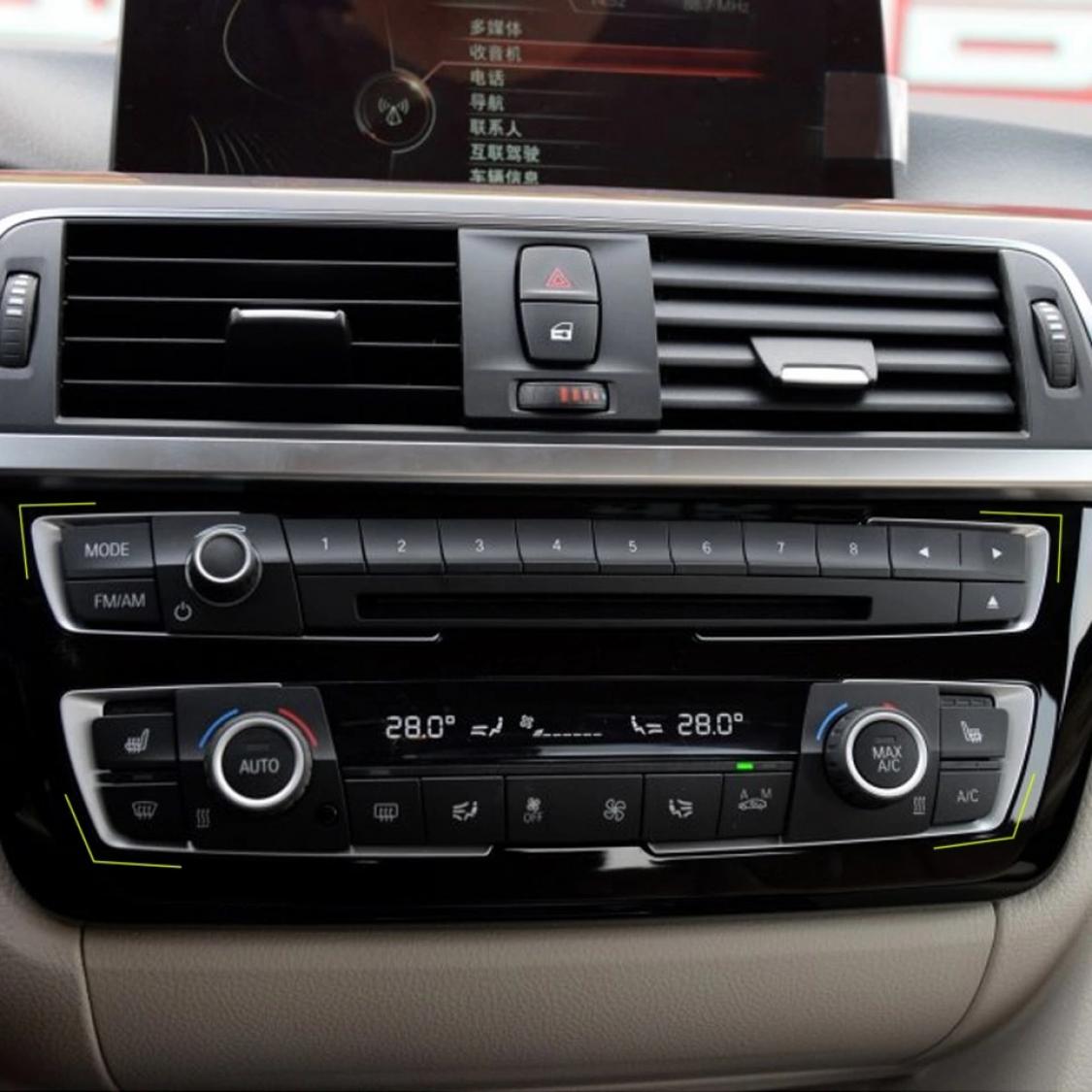 Radio Klima Rahmen Blende ABS Matt Chrom Optik Geeignet Für BMW 3er F30 F31 F34 3GT 4er F36