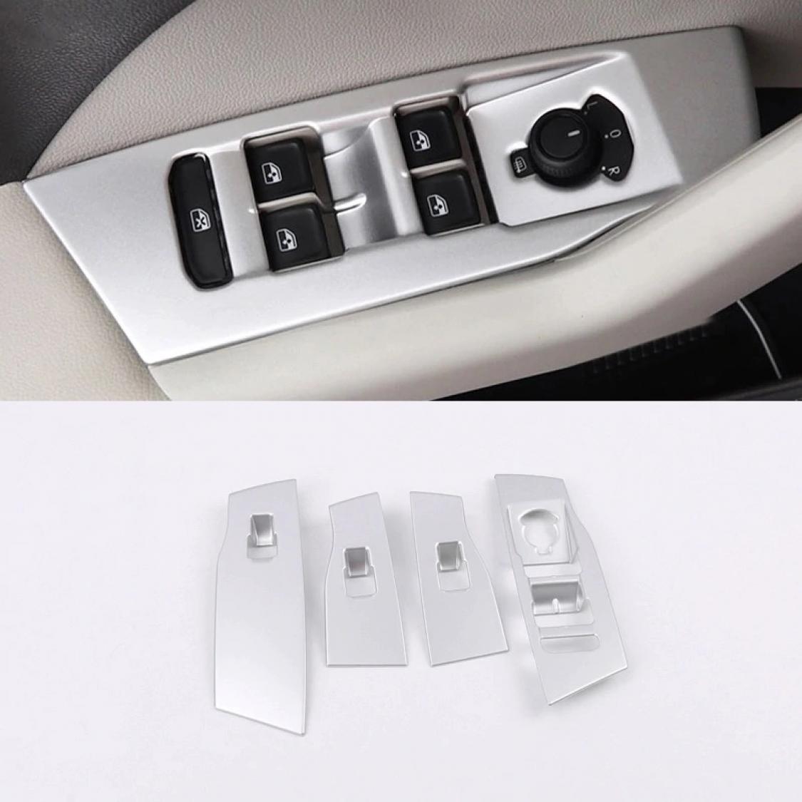 Fensterheber Rahmen Blende Abdeckung in Silber Matt Geeignet Für VW T-Cross TDI TSI