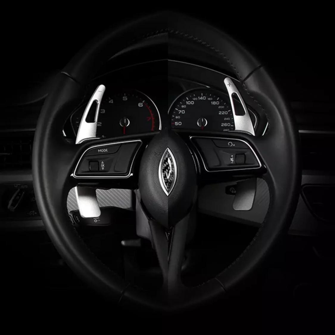 Schaltwippen Verlängerung Shift Paddels Geeignet Für Audi A1 A3 A4 A5 A6 A7 Q3 Q5 in Silber