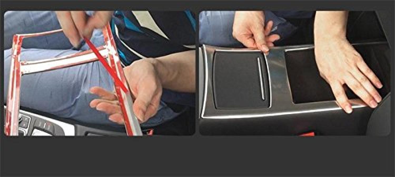 Mittelkonsole Armaturenbrett  Veredelung Geeignet Für Audi A6 A7 Edelstahl Optik