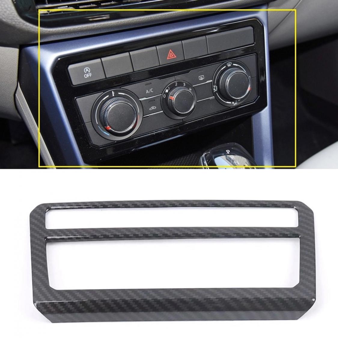 Klima Regler Heizung Rahmen Blende Abdekcung in Carbon Optik Geeignet Für VW T-Cross TSI TDI  4Motion