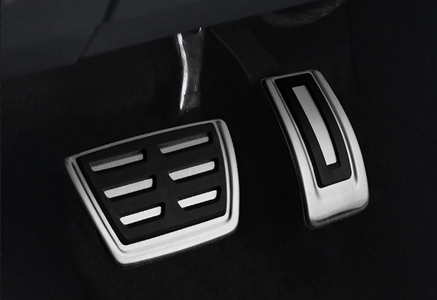 Pedale Pedalkappen aus Edelstahl Geeignet Für Audi A4 B8 S4 A5 S5 Q5 SQ5 Automatikgetriebe