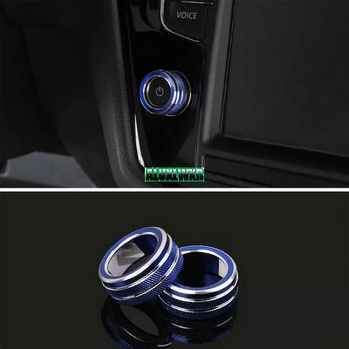 Navi Radio Schalter Alu Ringe Geeignet Für VW Golf 7 Tiguan 2 Passat B8 T-Roc Aerton Touran Caddy Polo