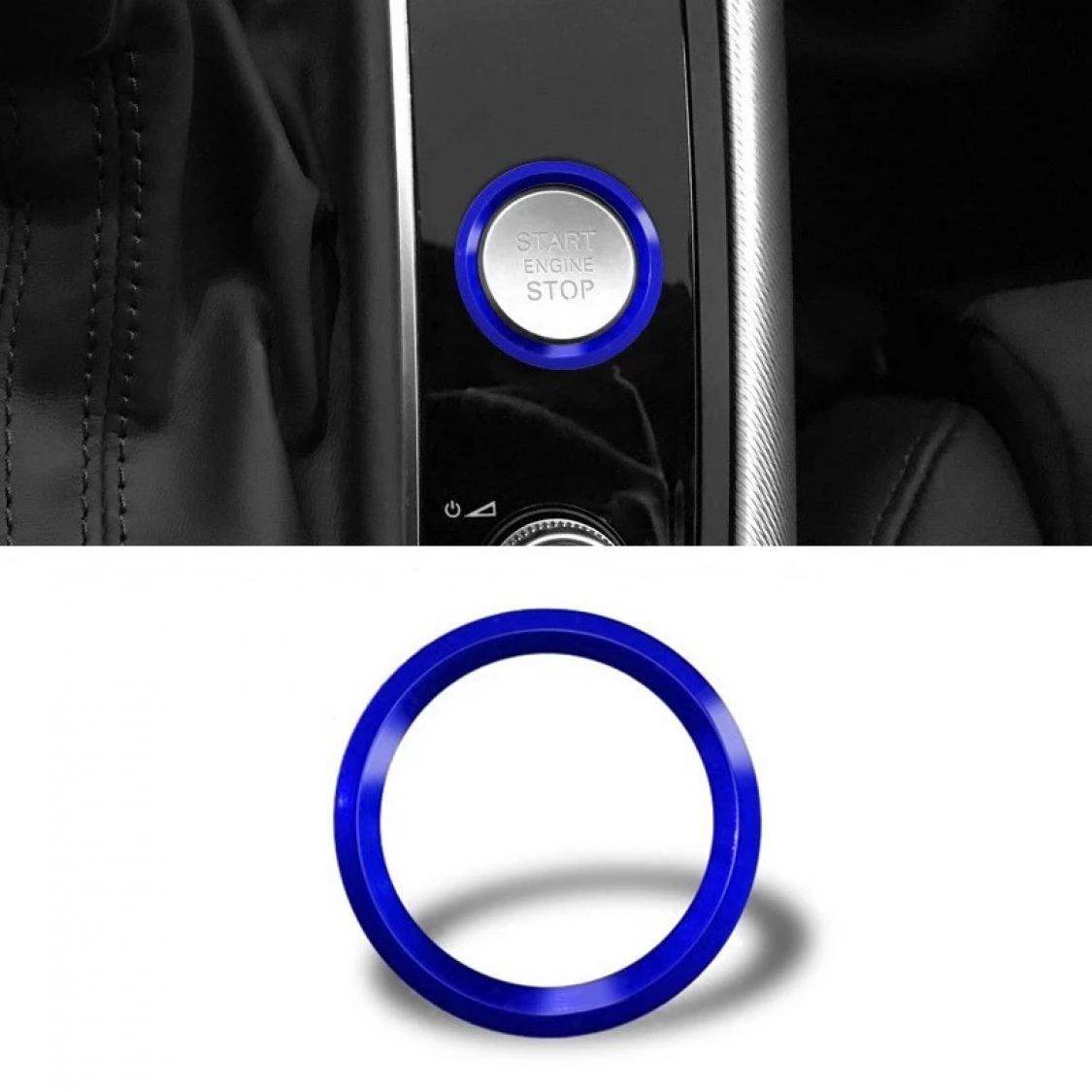 Start Stop Ring Abdeckung Alu Blau Geeignet Für Audi A4 B9 A5 F53 A6 C7 Q7 A7 A8