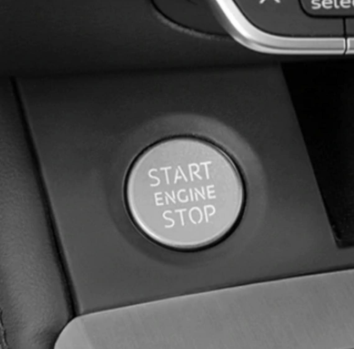 Start Stop Ring mit Druckknopf in Silber Geeignet Für Audi A4 S4 RS4 B9 A5 S5 RS5 F53 Q5 SQ5 FY A6 S6 RS6 C7 A7 S7 RS7 C8