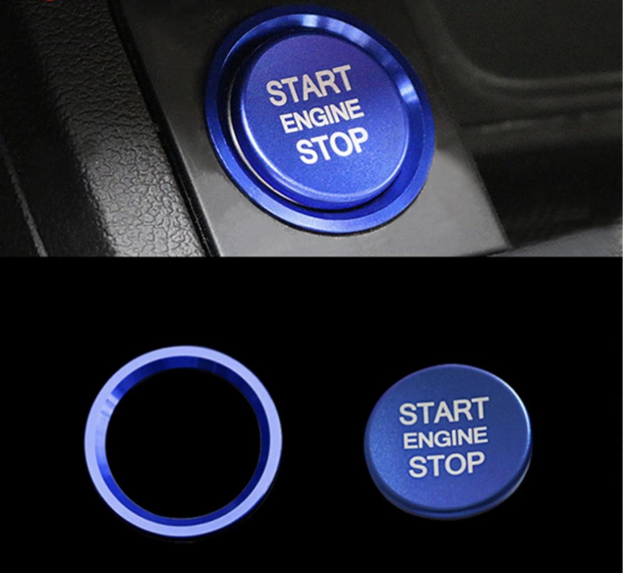Start Stop Ring mit Druckknopf in Blau Geeignet Für Audi A4 S4 RS4 B9 A5 S5 RS5 F53 Q5 SQ5 FY A6 S6 RS6 C7 A7 S7 RS7 C8