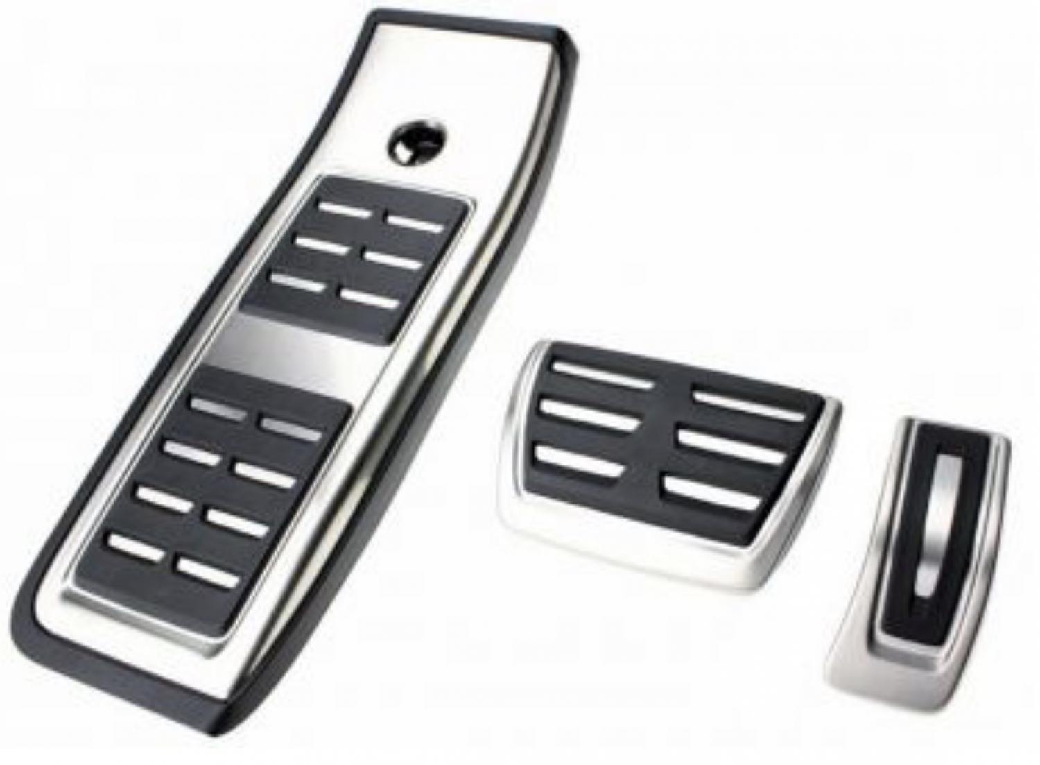 Pedale Pedalkappen aus Edelstahl Geeignet Für Audi A4 B9 A5 S5 Q5 80A TDI TSI  Automatikgetriebe