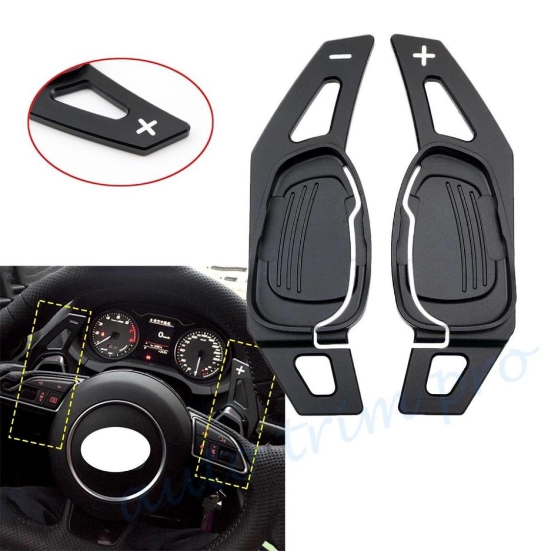 Schaltwippen Verlängerung  Shift Paddels Geeignet Für Audi S3 RS3 S4 RS4 S5 RS5 S6 RS6 TT R8 in Schwarz