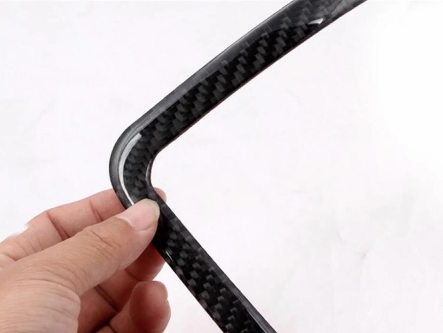 Mittelkonsole Schalttafel Becherhalter Blende Rahmen aus Carbon Flex Geeignet Für Audi Q7 4M