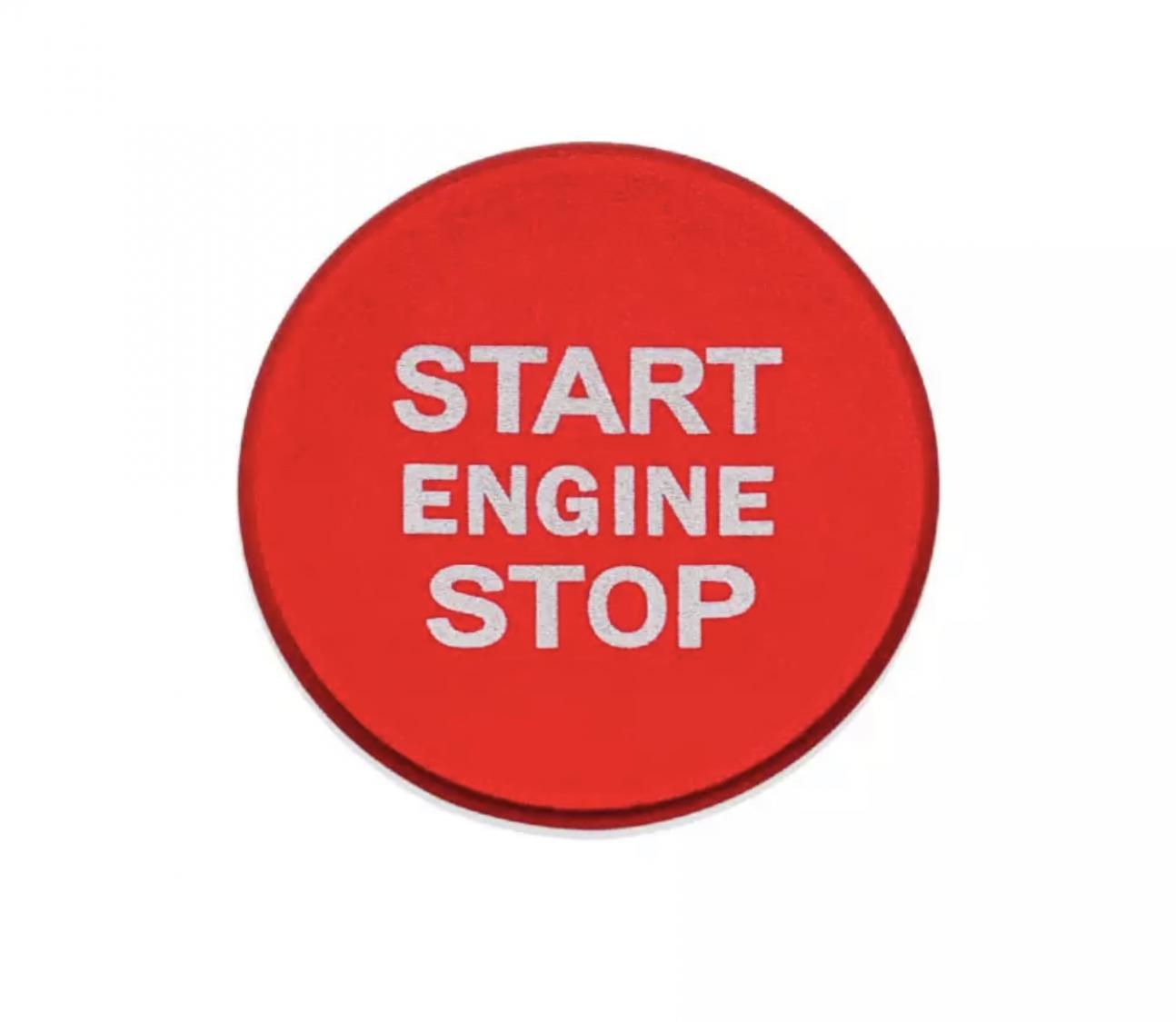 Start Stop Ring Abdeckung Alu Rot Geeignet Für VW Golf 7 Tiguan T-Roc Passat B8 Arteon Caddy
