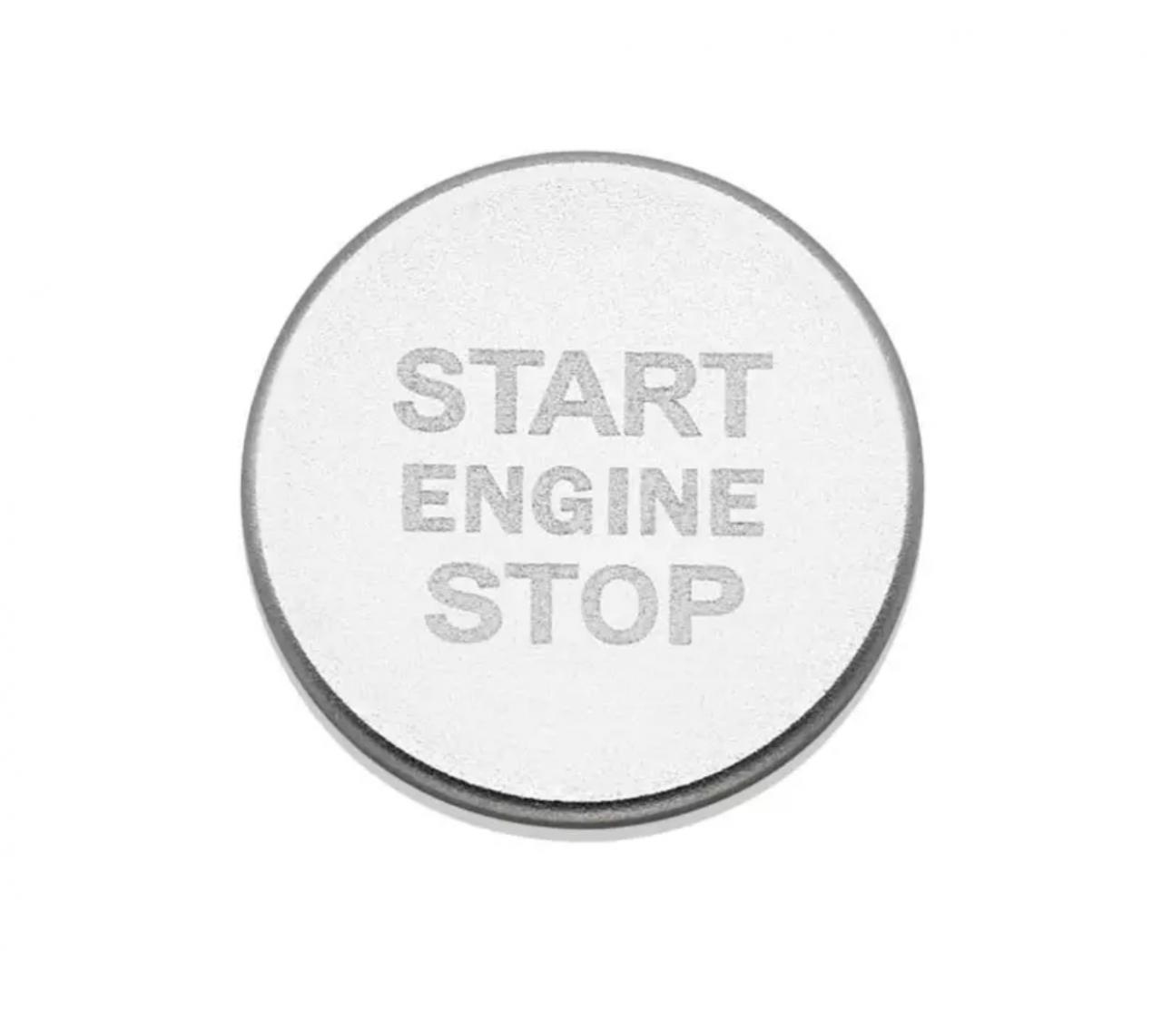 Start Stop Ring mit Druckknopf in Silber Geeignet Für Audi A4 S4 RS4 B9 A5 S5 RS5 F53 Q5 SQ5 FY A6 S6 RS6 C7 A7 S7 RS7 C8