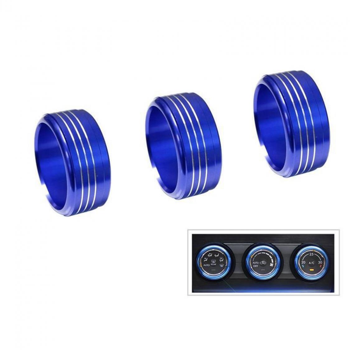 Klima Heizung Zierringe Rahmen Blau Geeignet Für Skoda Kodiaq VW Tiguan 2 AD1 Passat Touran T Roc T Cross