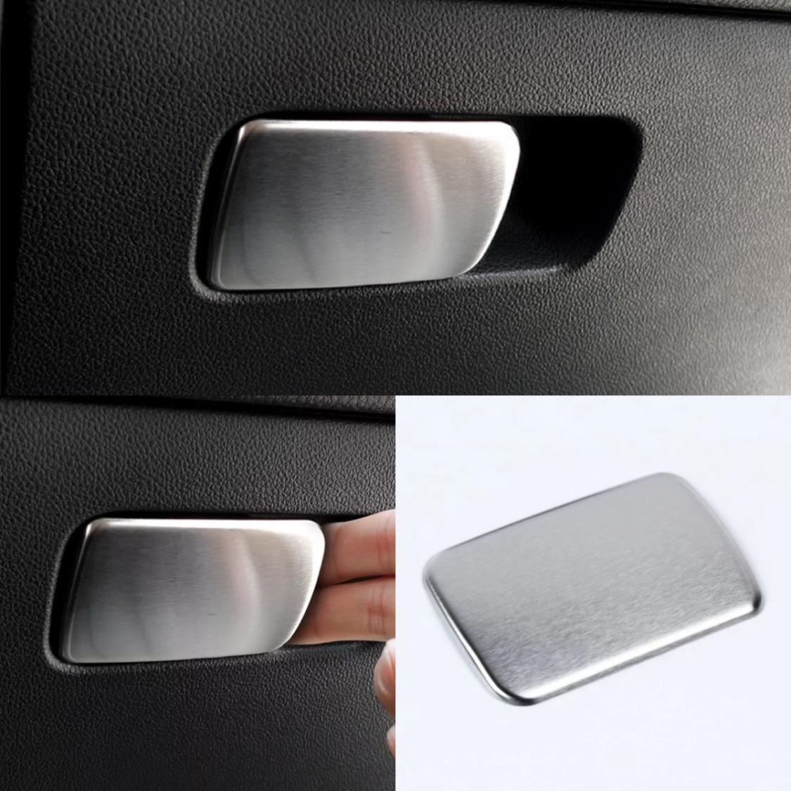 Edelstahl Handschuhfach Schloss Blende Rahmen Geeignet Für VW Golf 7 GTI GTD R Club Sport TDI TSI