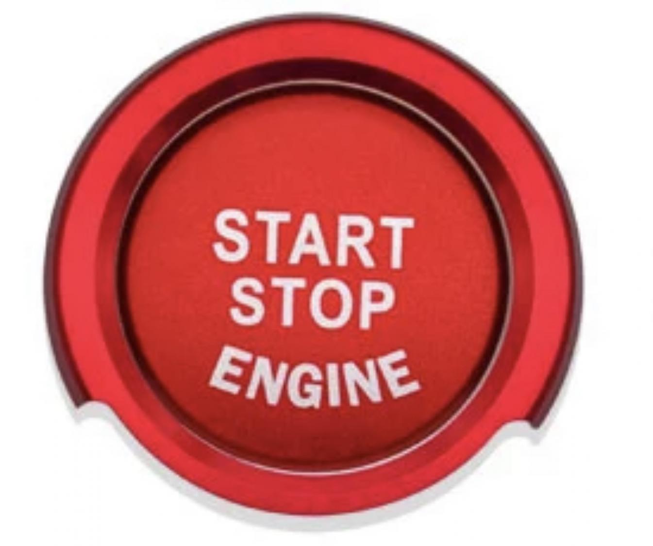 Start Stop Ring mit Druckknopf in Rot Geeignet Für BMW 1er 2er 3er 4er 5er 6er 7er X1 X3 X4 X5 X6 GT