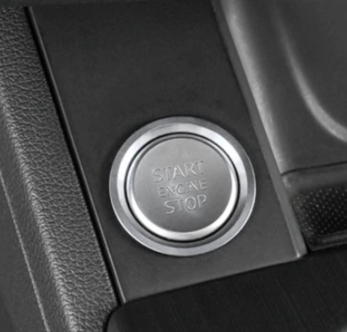 Start Stop Ring mit Druckknopf in Silber Geeignet Für Audi A4 S4 RS4 B9 A5 S5 RS5 F53 Q5 SQ5 FY A6 S6 RS6 C7 A7 S7 RS7 C8