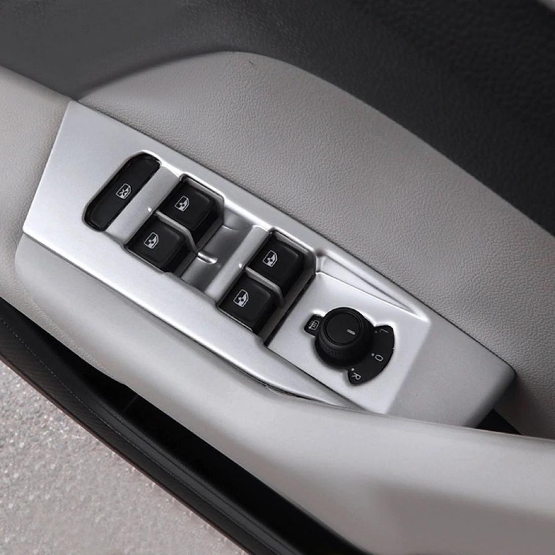 Fensterheber Rahmen Blende Abdeckung in Silber Matt Geeignet Für VW T-Cross TDI TSI