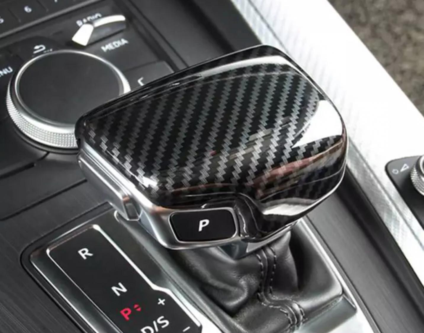 Schaltknauf Carbon Optik Abdeckung Blende Geeignet Für Audi A4 A5 A6 A7 Q5 Q7