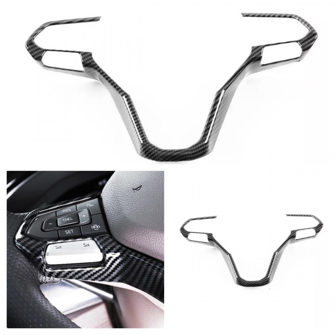 Lenkrad Rahmen Abdeckung Blende Carbon Optik Geeignet Für VW Golf 8