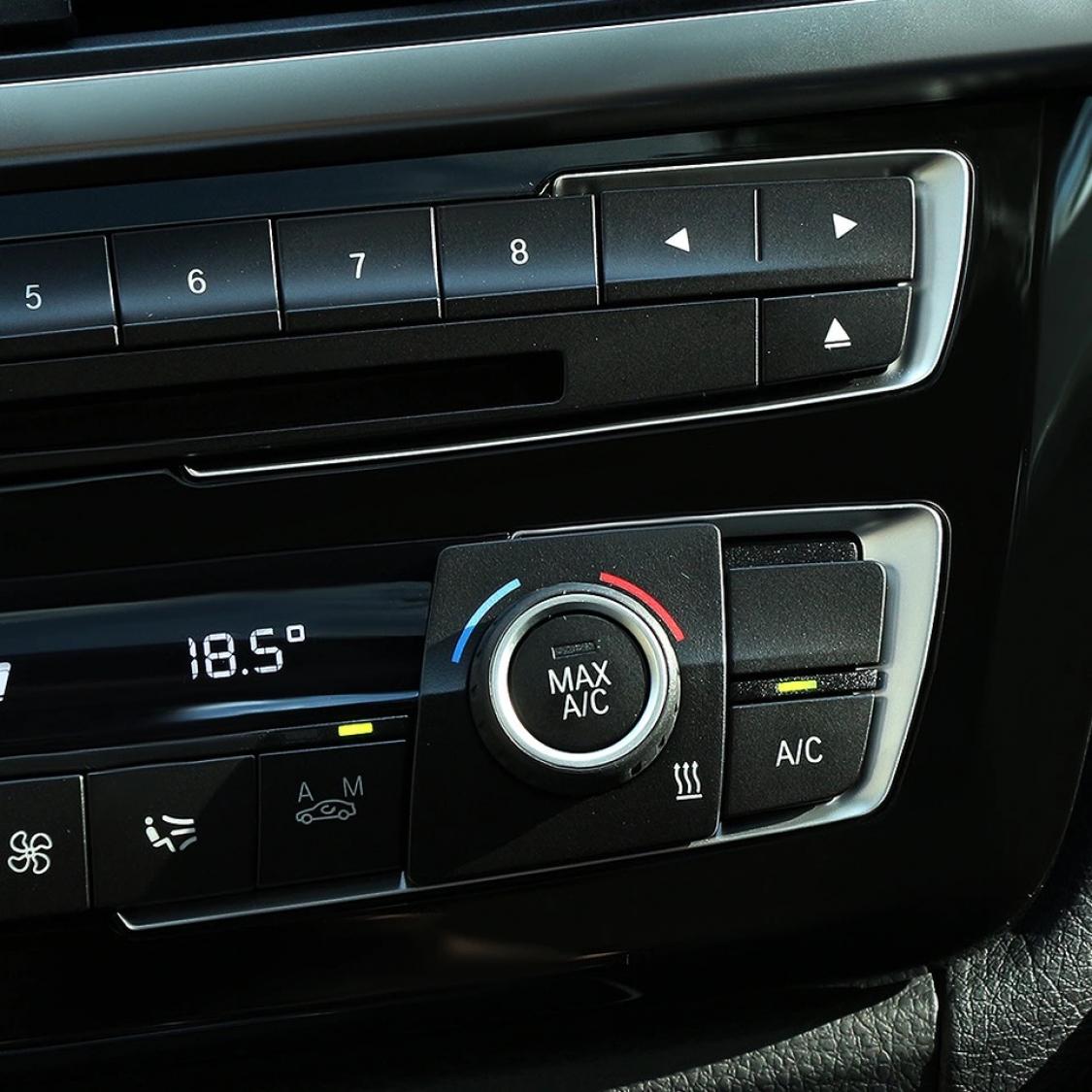 Radio Klima Rahmen Blende ABS Matt Chrom Optik Geeignet Für BMW 3er F30 F31 F34 3GT 4er F36