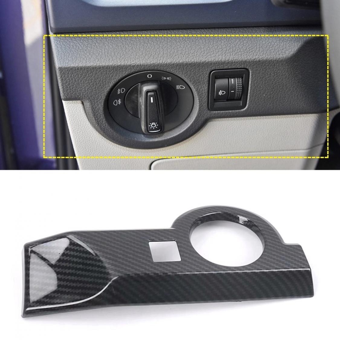 Lichtschalter Blende Abdeckung Rahmen Carbon Optik Geeignet Für VW T-Cross TDI TSI