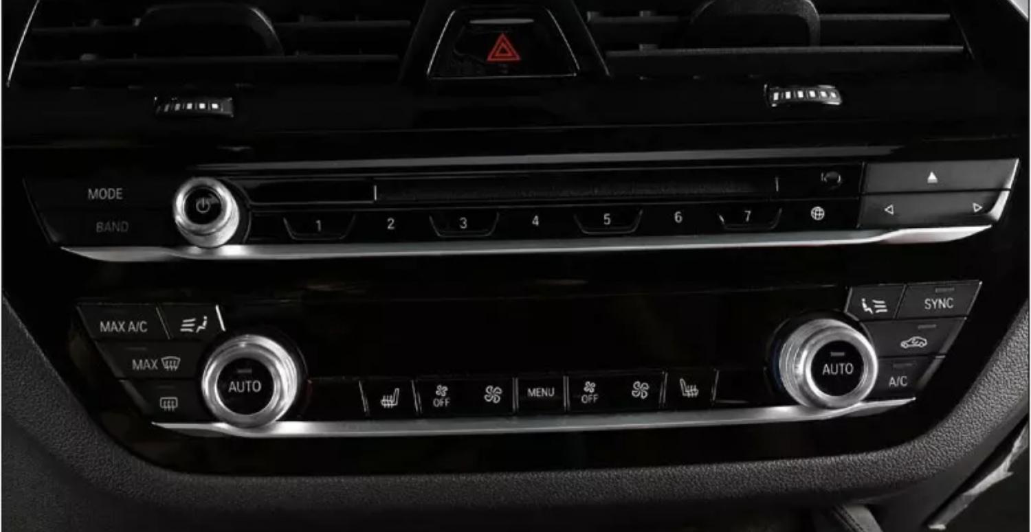 Radio Klima Heizungsregler Schalter Aluringe Geeignet Für BMW 5 Serie G30 G38 X3 G01 X4 G02 6 Serie GT