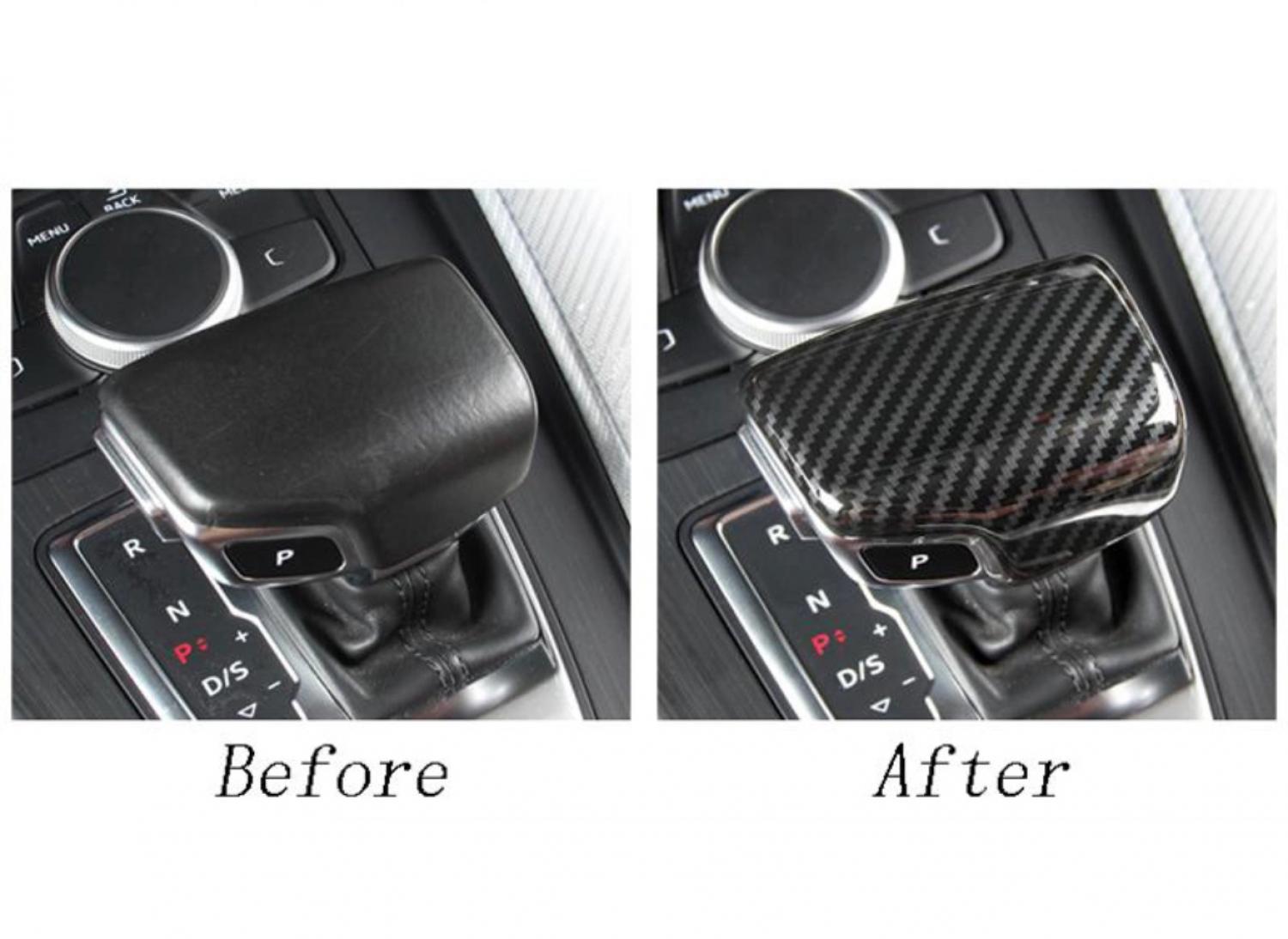 Schaltknauf Carbon Optik Abdeckung Blende Geeignet Für Audi A4 A5 A6 A7 Q5 Q7