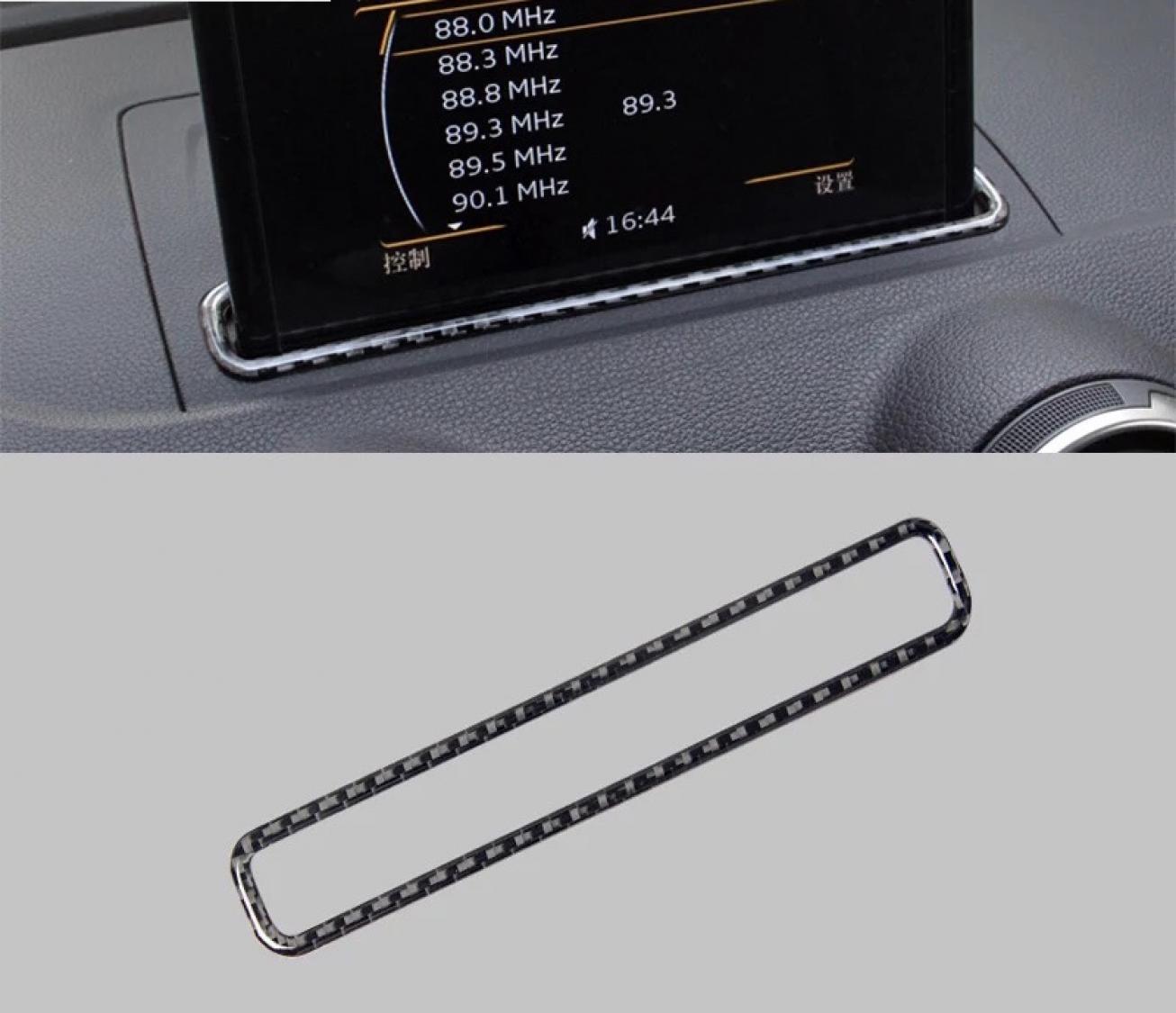 Navigation Rahmen Blende aus Carbon Flex Geeignet Für AUDI A3 8 V