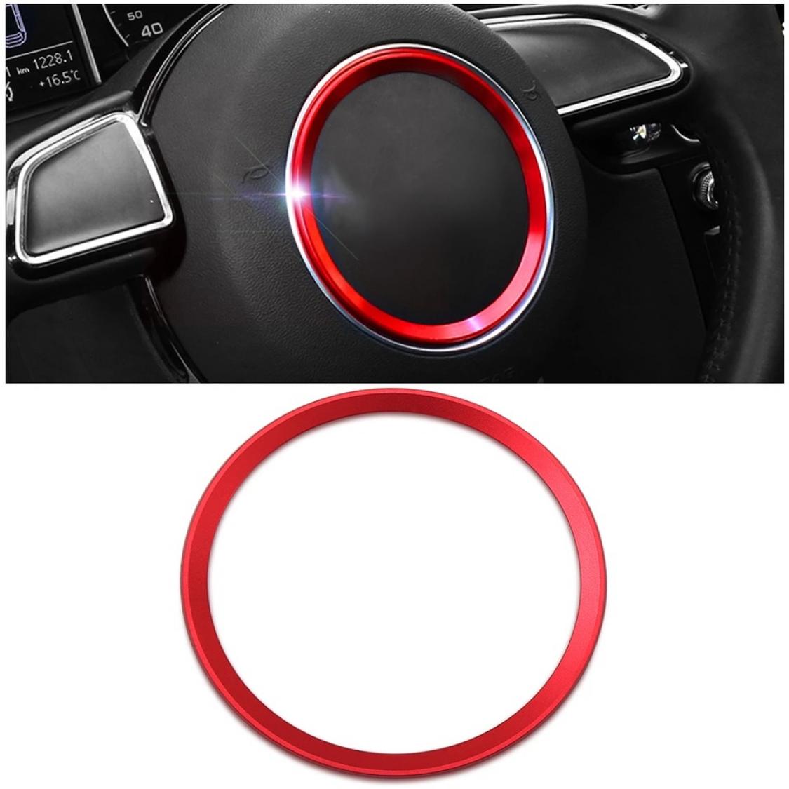 Lenkrad Emblem Rahmen 82 mm Innendurchmesser Rot Geeignet Für Audi