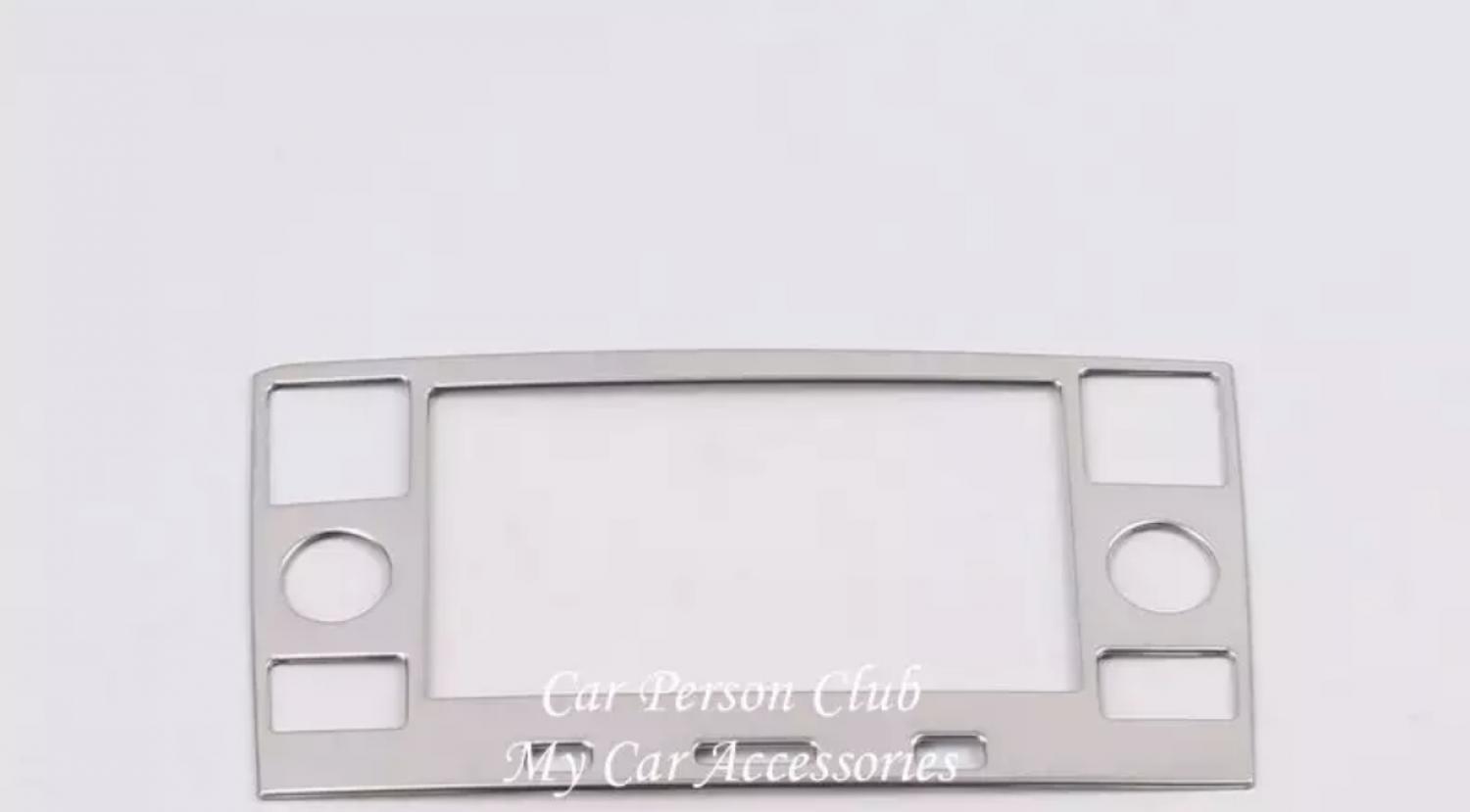 Edelstahl Navi Radio Blende Abdekung Rahmen Geeignet Für VW T-Cross TDI TSI