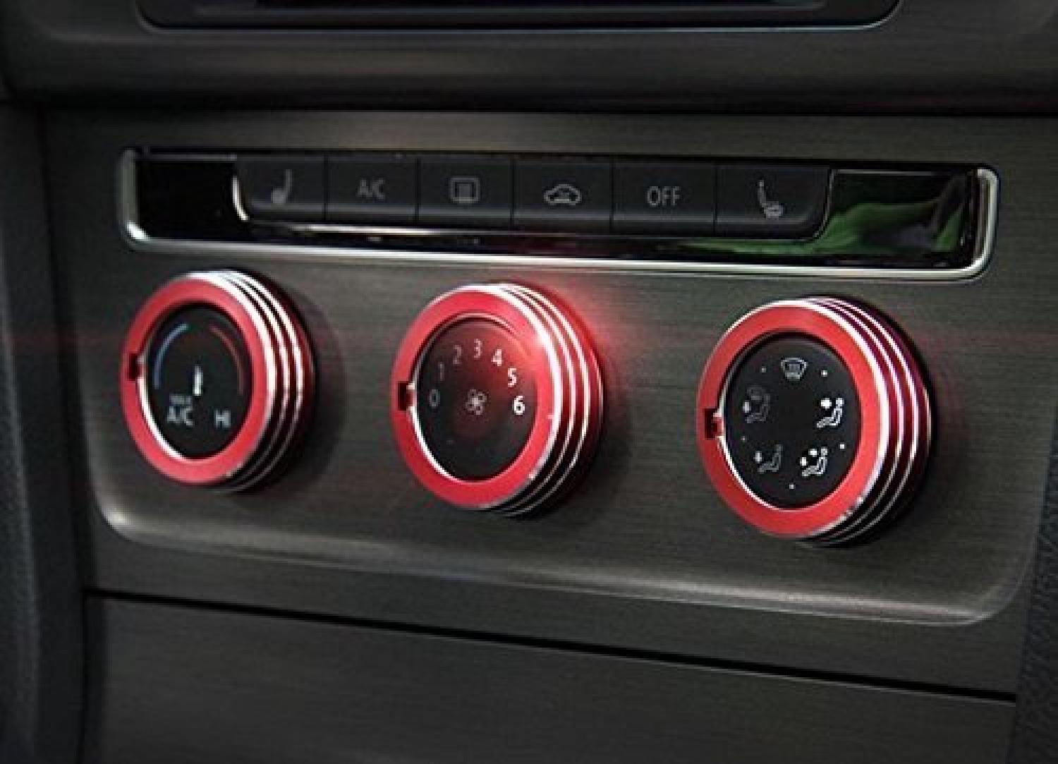 Klima Heizungsregler Schalter Aluringe Geeignet Für VW Golf 7 GTI GTE GTD TDI TSI  R