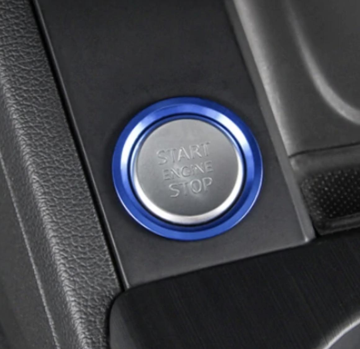 Start Stop Ring mit Druckknopf in Blau Geeignet Für Audi A4 S4 RS4 B9 A5 S5 RS5 F53 Q5 SQ5 FY A6 S6 RS6 C7 A7 S7 RS7 C8