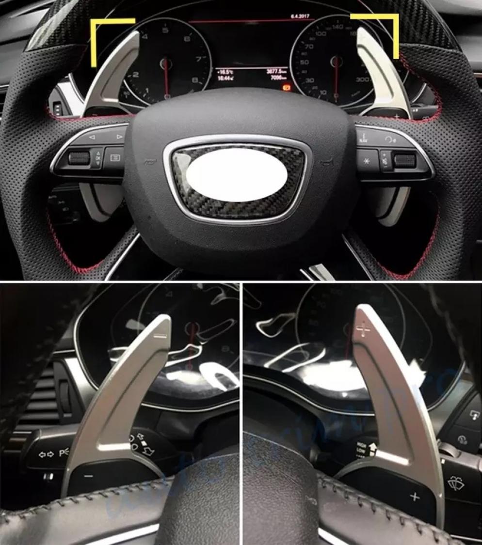 Schaltwippen Verlängerung Paddel Silber Geeignet Für Audi alle Modelle Seat Leon 5F Cupra FR