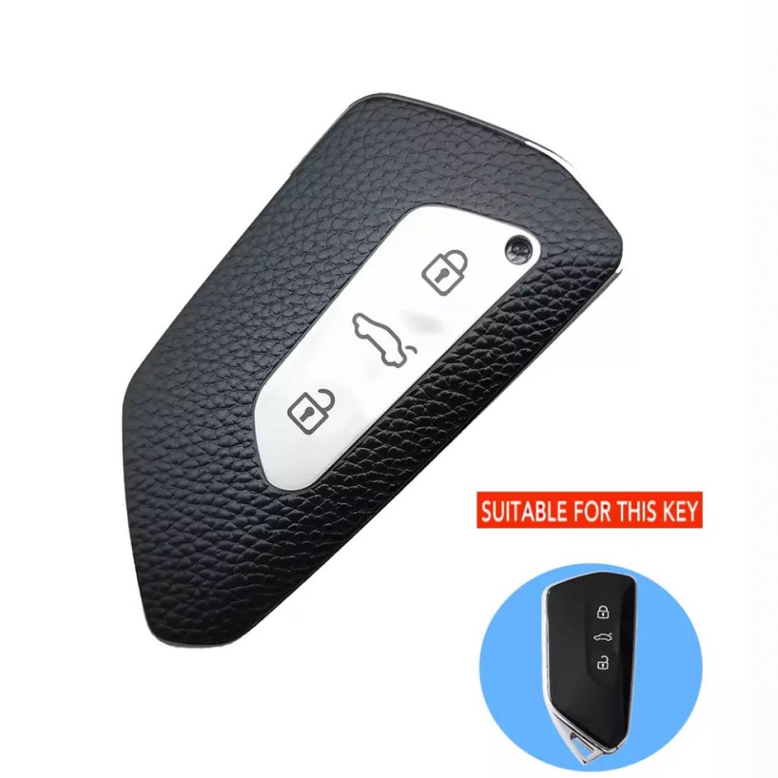 Smart Schlüssel Gummi Schlüsselhülle in Silber Geeignet Für VW Golf 8
