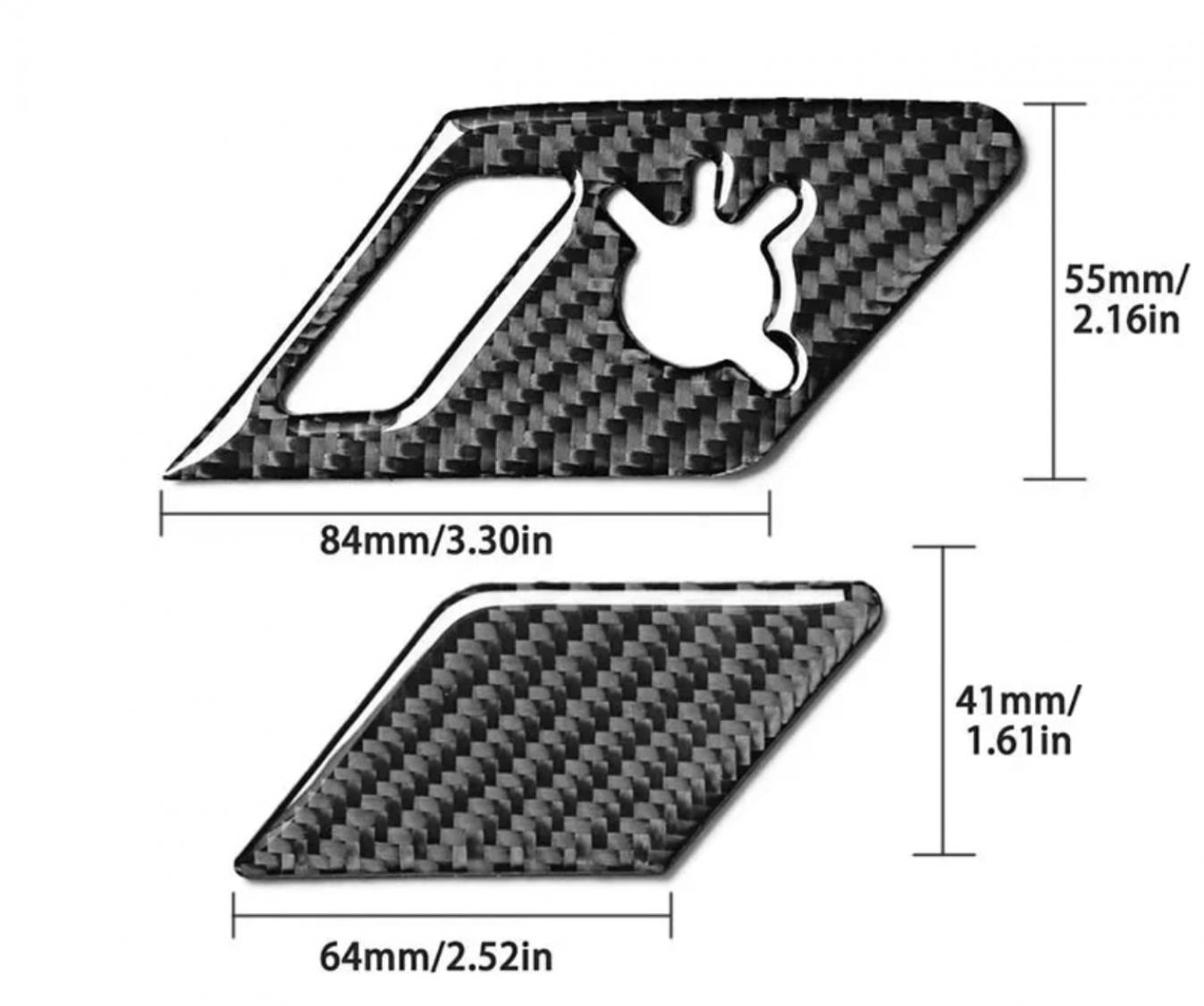 Carbon Optik Türgriff  Blende Abdeckung Rahmen Geeignet Für VW Golf 7 GTI GTD R Club Sport TDI TSI